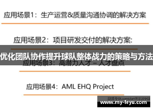 优化团队协作提升球队整体战力的策略与方法