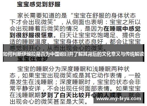 如何判断伊埃拉是否为中国媳妇并了解其背后的文化意义与传统解读